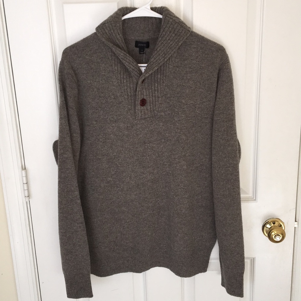 Men’s J.Crew Shawl Lambs Wool Sweater